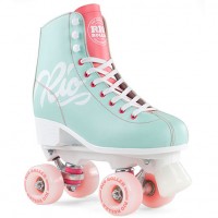 quad rio roller script teal coral
